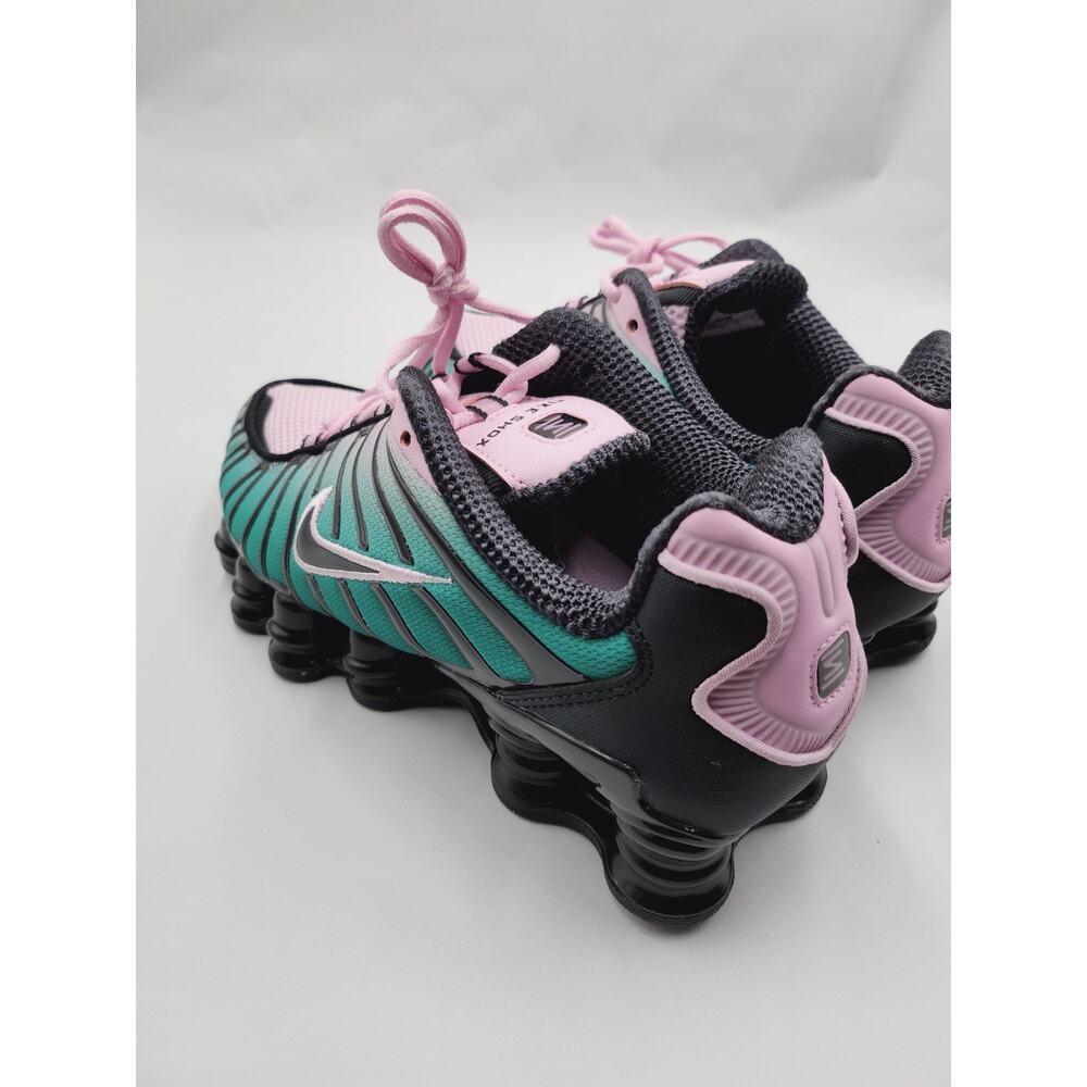 Size 7 - Nike Women's Shox TL Light Artic Pink, Off Noir, and Neptune Green - Picture 4 of 5